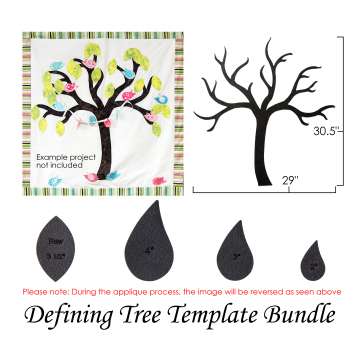 Defining Tree Bundle Includes 3pc Paisley Set, 3.5 " Leaf